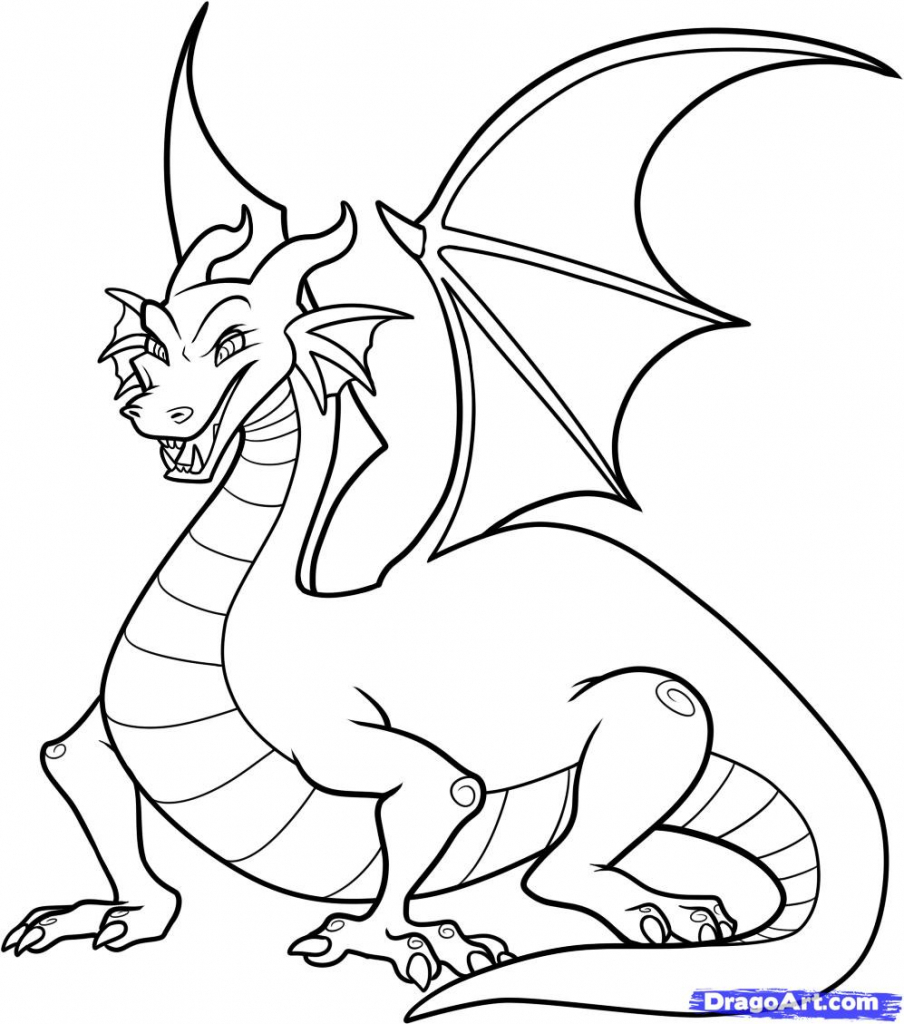 Dragon Simple Drawing at GetDrawings | Free download