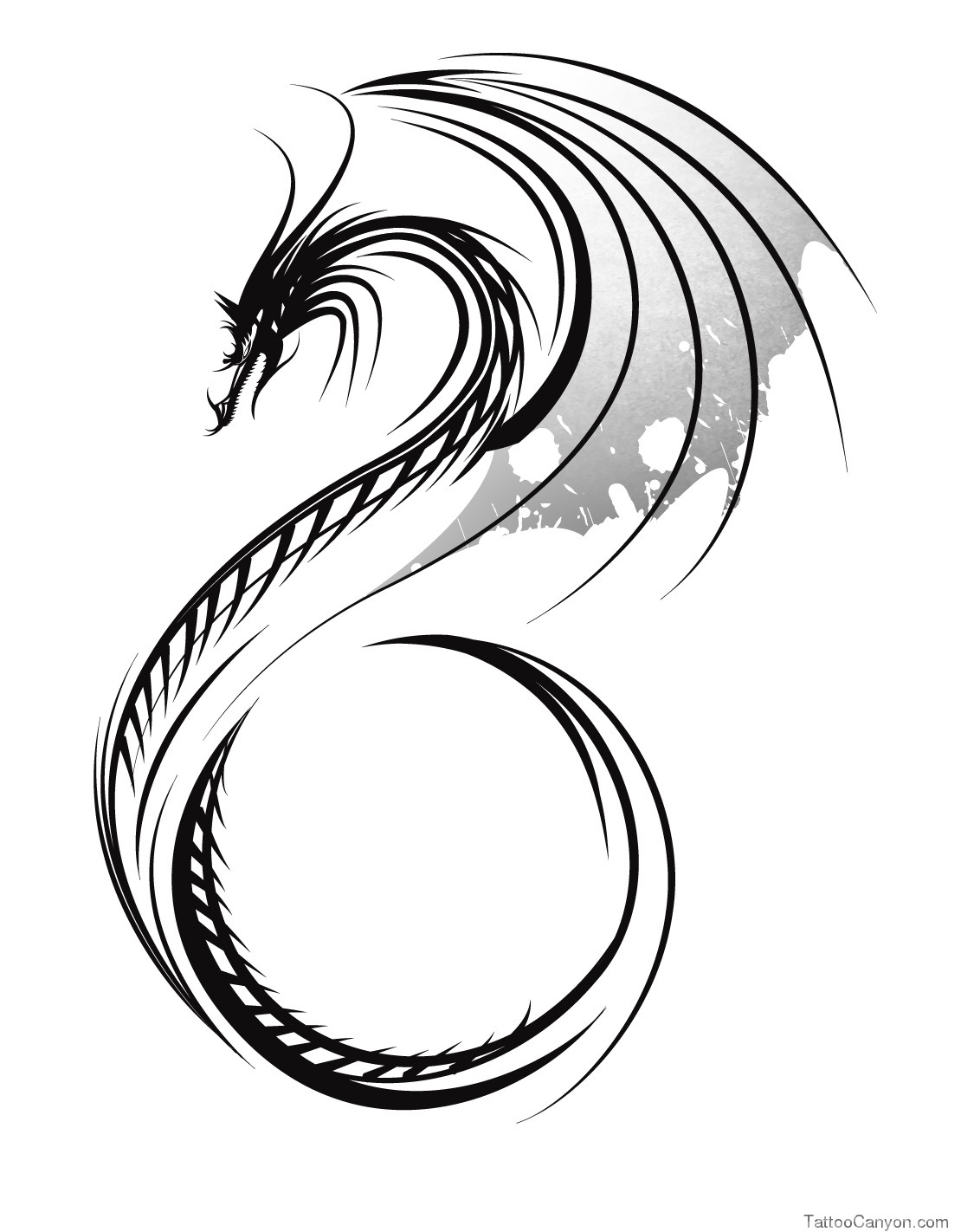 1110x1422 Tattoo skeleton dragon knight design picture 11563 Drawing