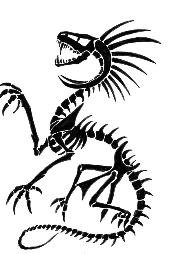 600x877 Dragon Skull The Third By Greenyfoxy