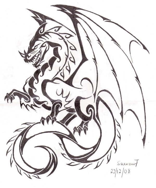 600x724 Full Dragon Tattoo V2 By Saera Song