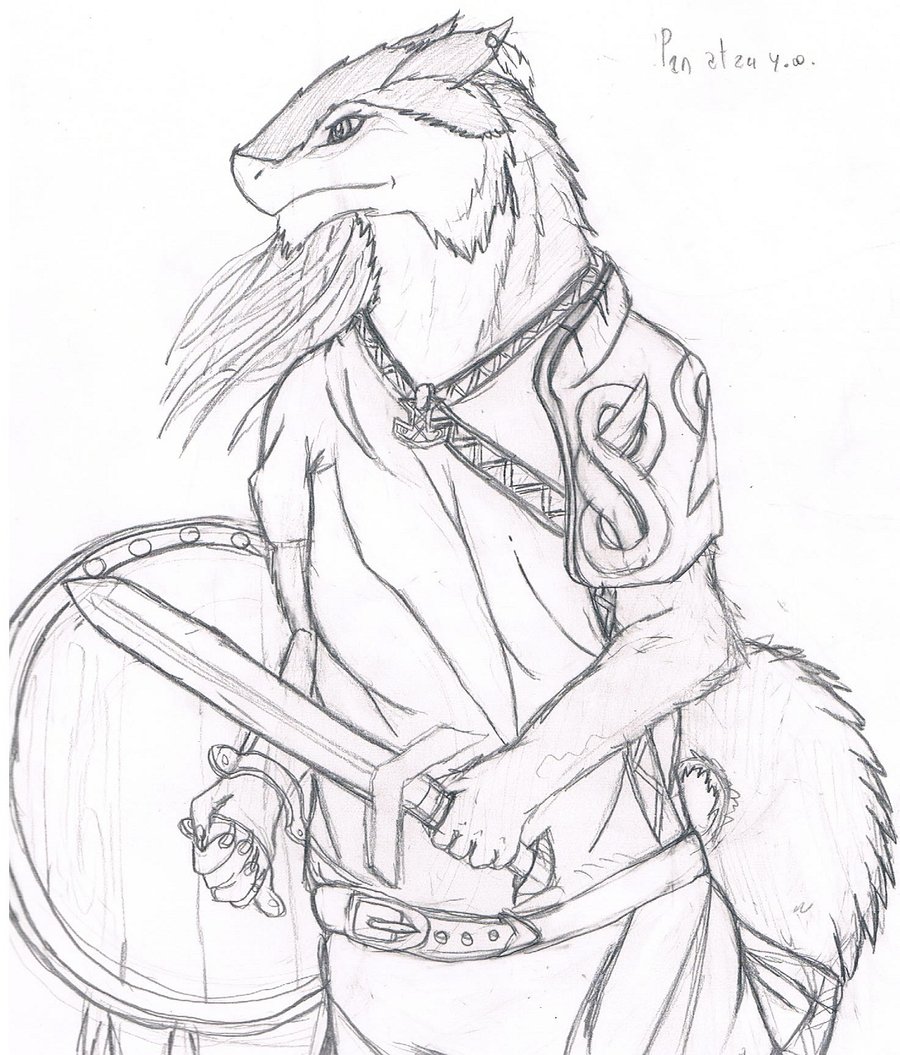 900x1055 Sergal Viking By Black Dragon Wing
