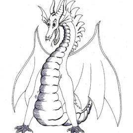 268x268 Dragon Wings Coloring Page Kids Drawing And Coloring Pages