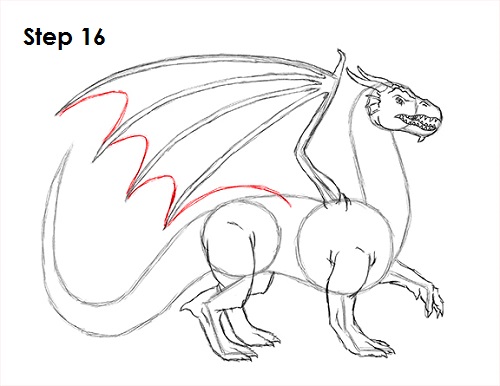 Dragon Wings Drawing at GetDrawings | Free download