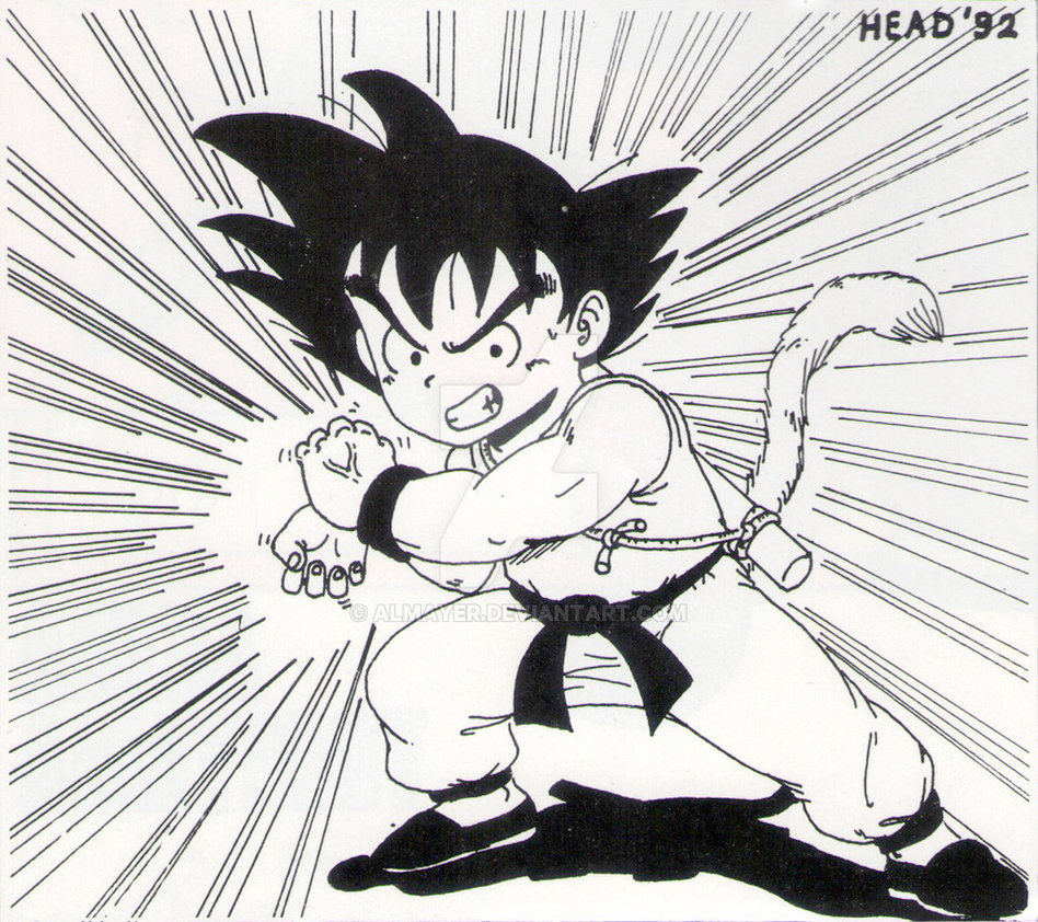 948x842 Dragon Ball Old Drawing By Almayer