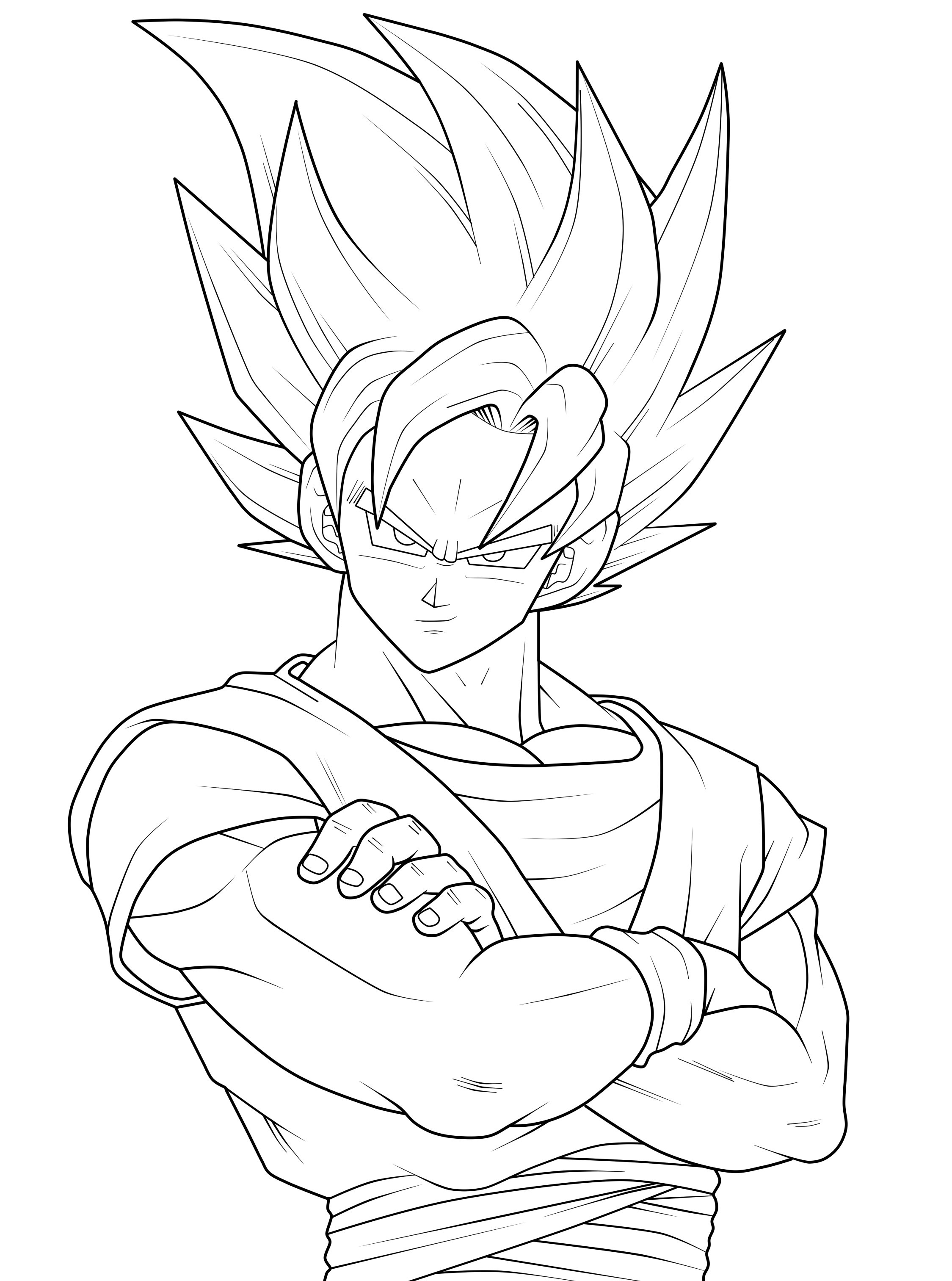 2249x3025 Dragonball Z Coloring Pages Paginone.biz
