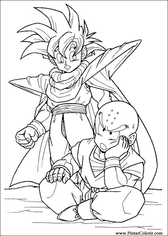 567x794 Drawings To Paint Amp Colour Dragon Ball Z