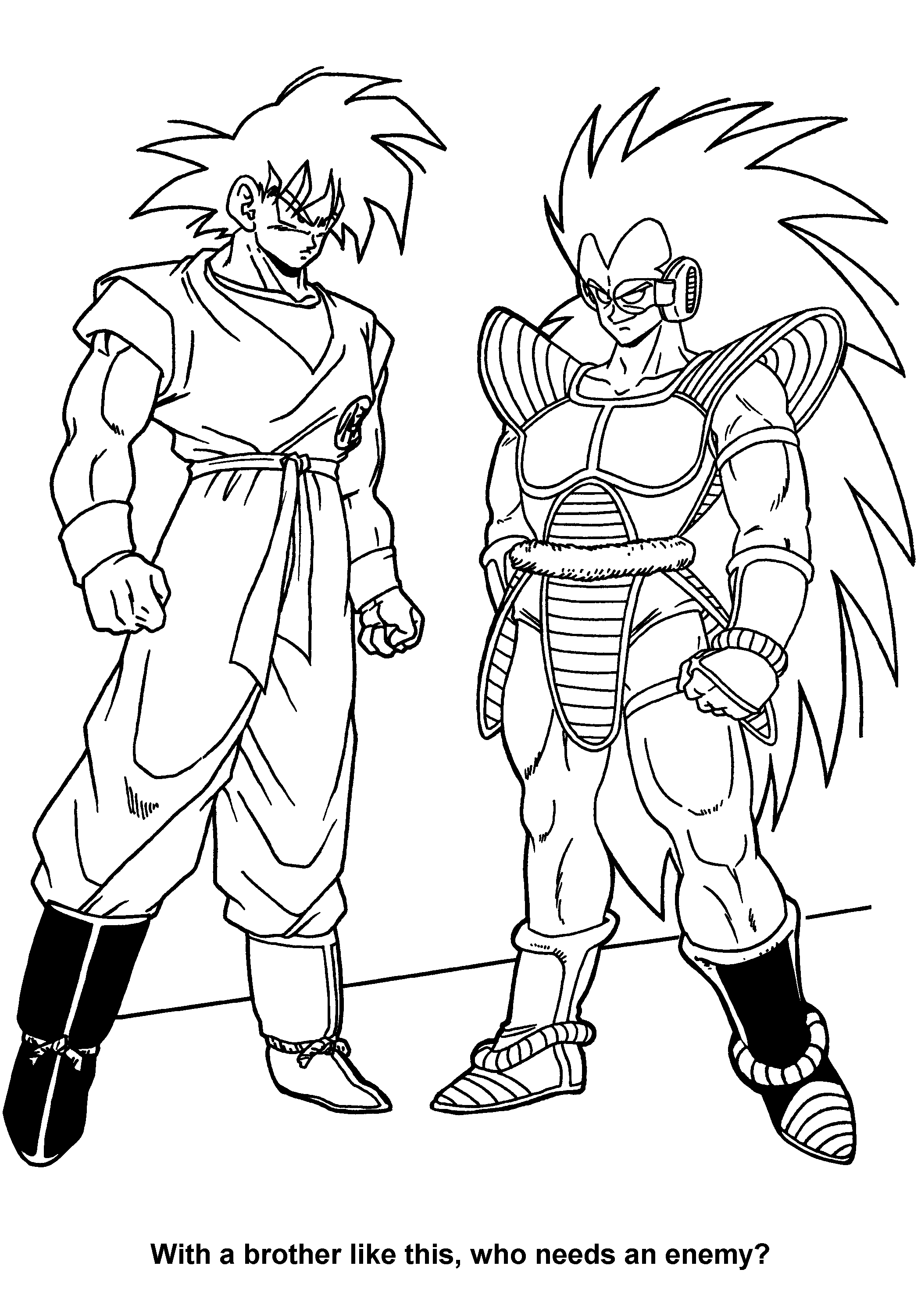 2100x3000 Dragon Ball Z Coloring Page Tv Series Coloring Page
