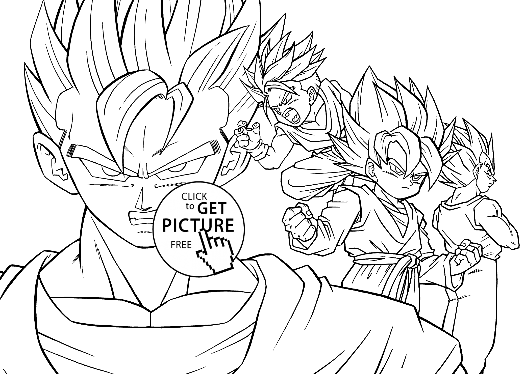 2079x1483 Dragon Ball Z Coloring Page Colouring In Humorous Draw Printable