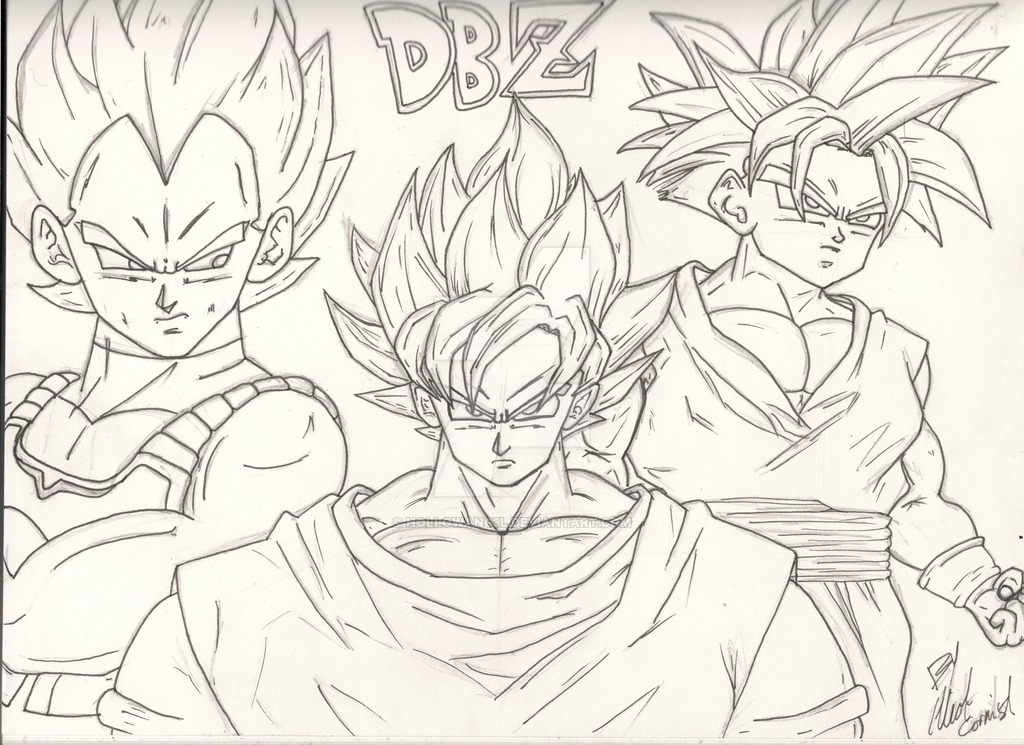 1024x745 Dragon Ball Z By Hollowang3l