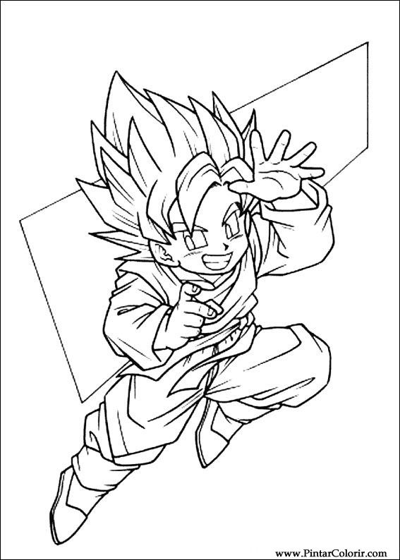 567x794 Drawings To Paint Amp Colour Dragon Ball Z