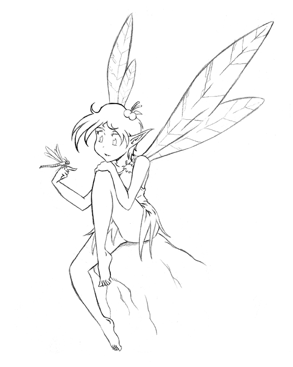 576x720 Dragonfly Fairy By Risingdragonart