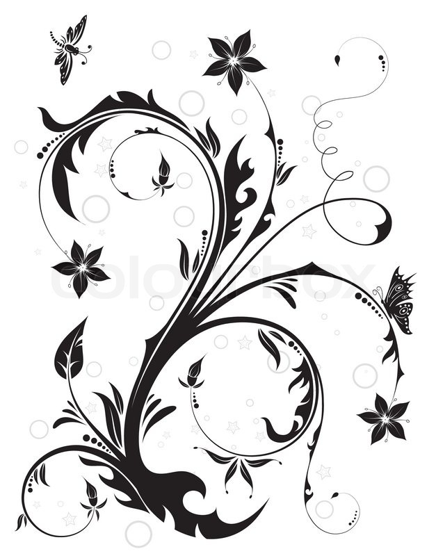 627x800 Drawn Dragonfly Butterfly