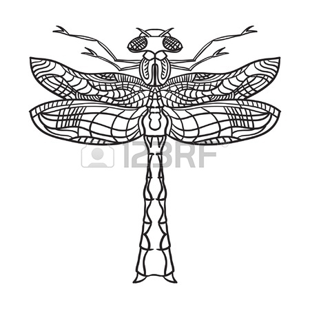 450x449 Abstract Animal Steampunk Dragonfly Royalty Free Cliparts