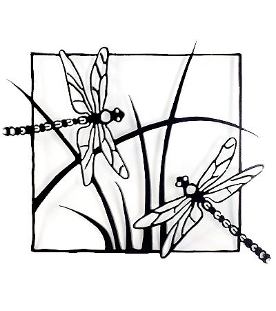 400x450 Dragonflies Steel Wall Sculpture Home Amp Kitchen