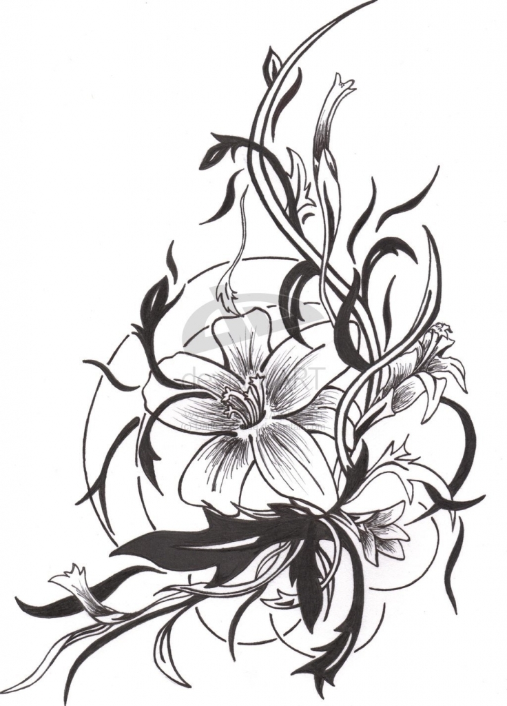736x1024 Dragonfly And Flower Tattoo Designs Butterfly N Dragonfly Tattoo