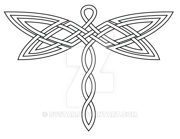 600x464 Celtic Knot Dragonfly 2 Revis By Dystar Celtic Art