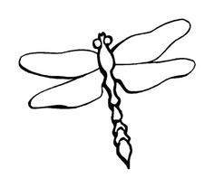 236x197 Simple Dragonfly Coloring Pages Printables