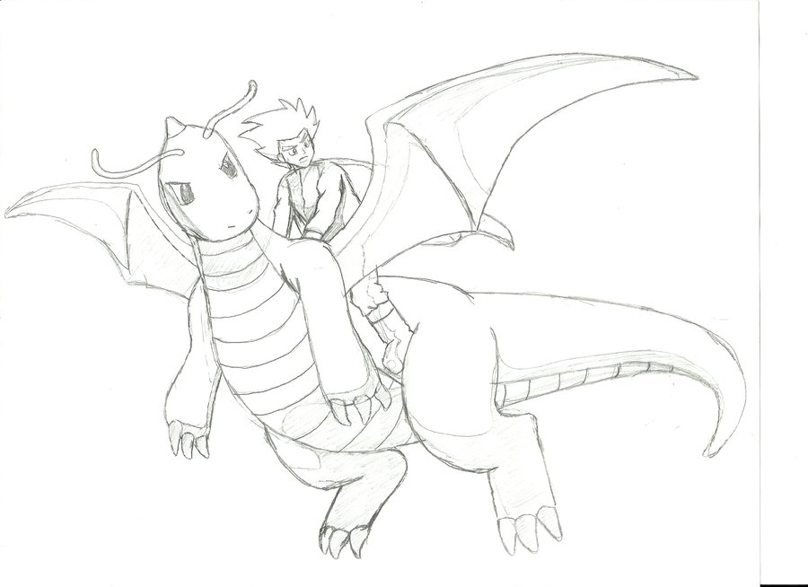 900x654 Lance And Dragonite By Pyramidheadfreak
