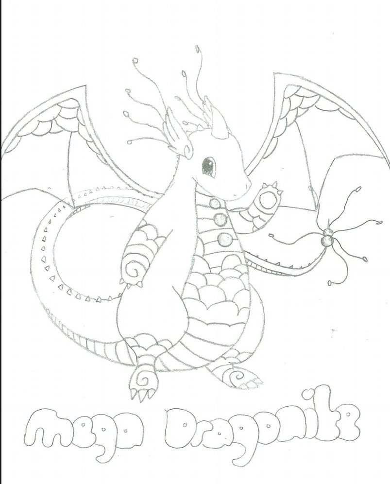 803x996 Mega Dragonite (Fake) Pokemon By Maaarinl