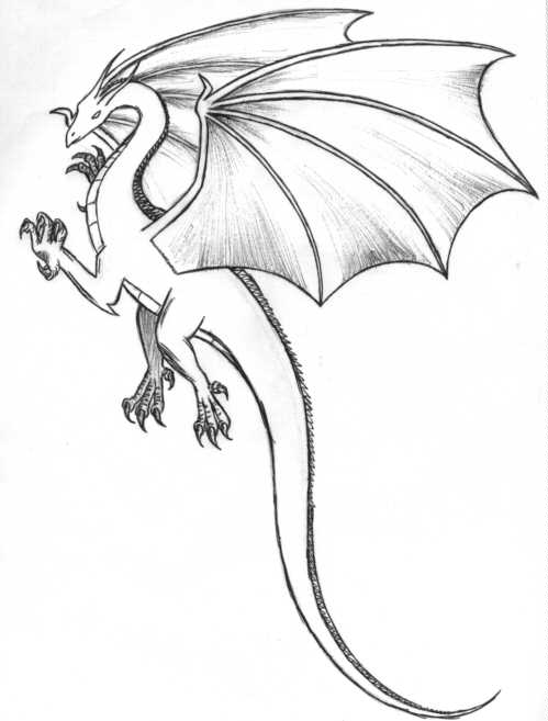 499x657 Drawn Anime Dragon