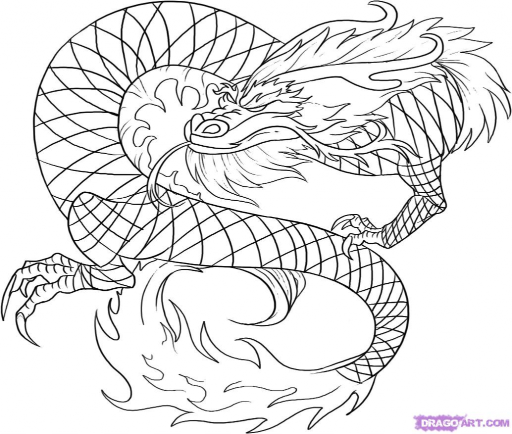 1024x867 Drawing Chinese Dragon How To Draw A Red Chinese Dragon Step Step