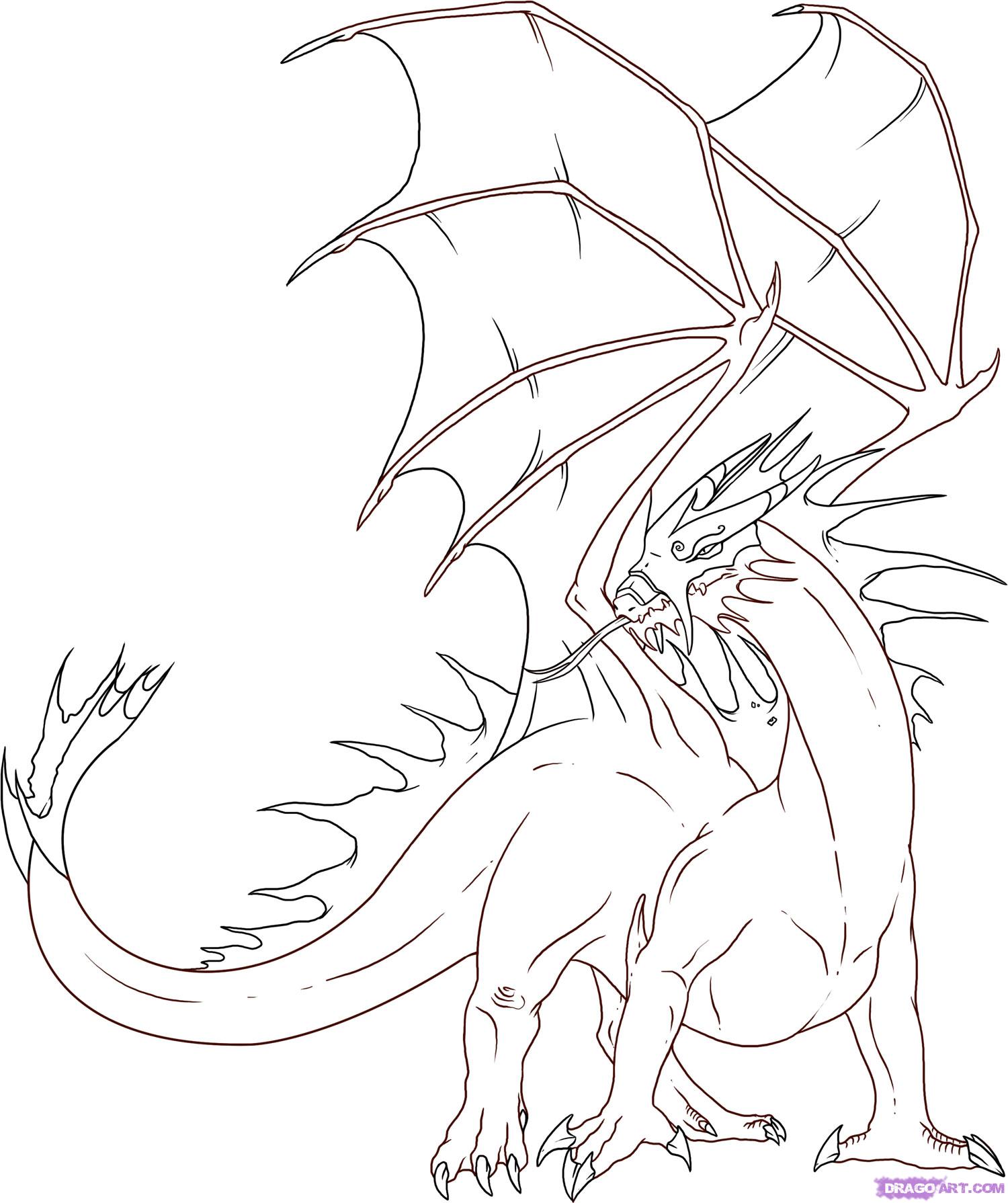 1500x1790 How To Draw A Dragon In 5 Steps Archives