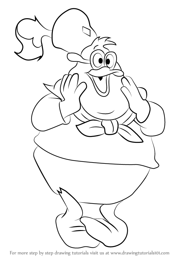 596x843 Learn How To Draw Doofus Drake From Ducktales (Ducktales) Step By