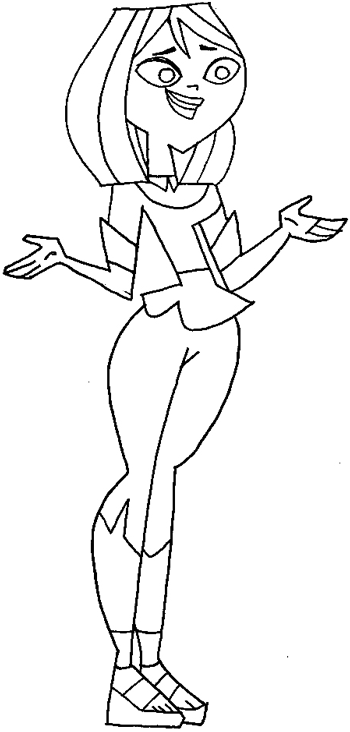 350x732 How To Draw Courtney From Total Drama Island, Action, And World