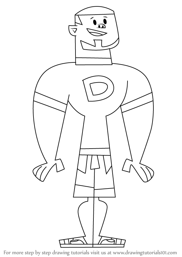 598x844 Learn How To Draw Dj From Total Drama Island (Total Drama Island
