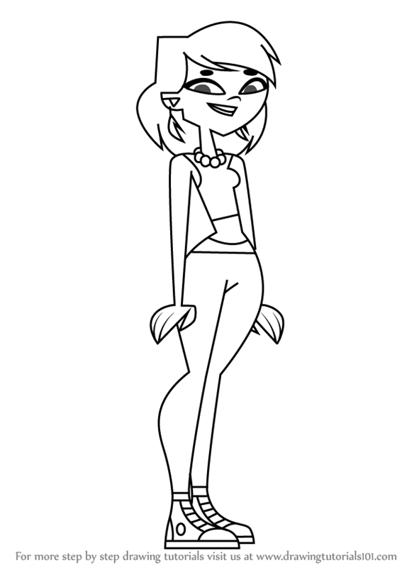 567x800 Learn How To Draw Sky From Total Drama (Total Drama) Step By Step