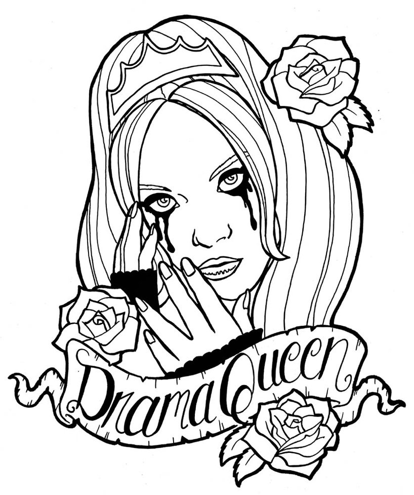 818x977 Drama Queen By Creativeodditiesart