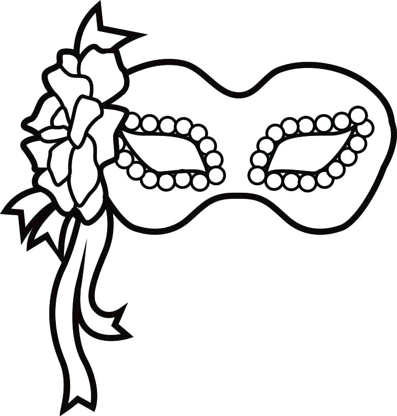 782x820 Unique Masquerade Coloring Pages Fee Mask Stencil Free Download