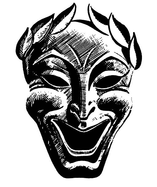 512x612 Masks Clipart Greek Theater