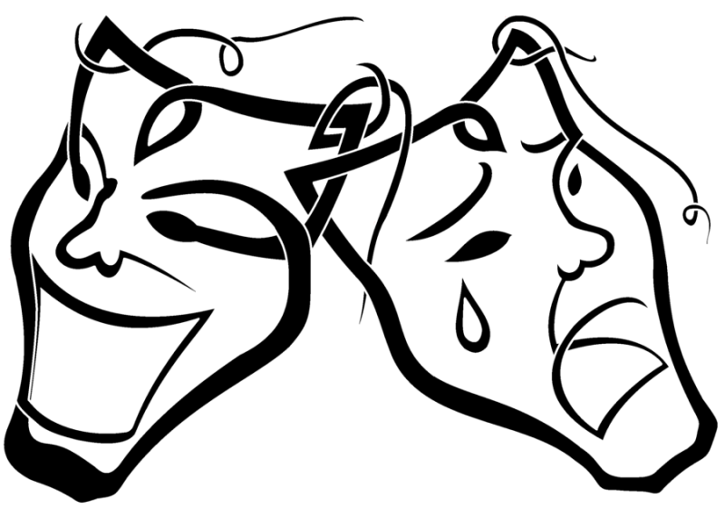 800x561 Drama Masks Clipart