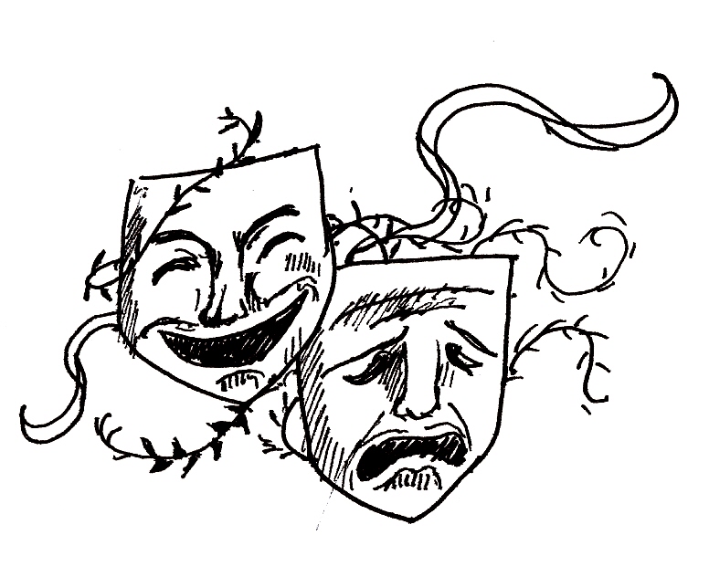 776x632 Drama Masks Clipart