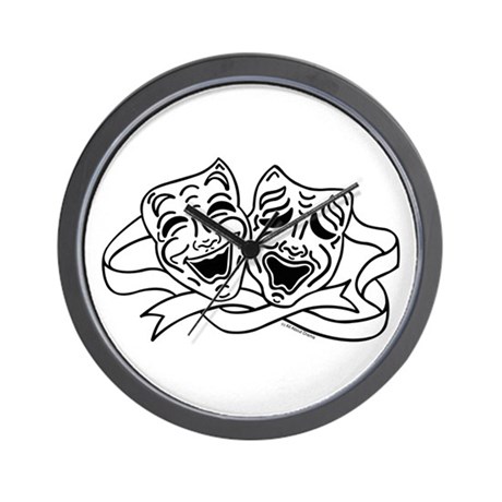 460x460 Drama Masks Clocks Drama Masks Wall Clocks Large, Modern