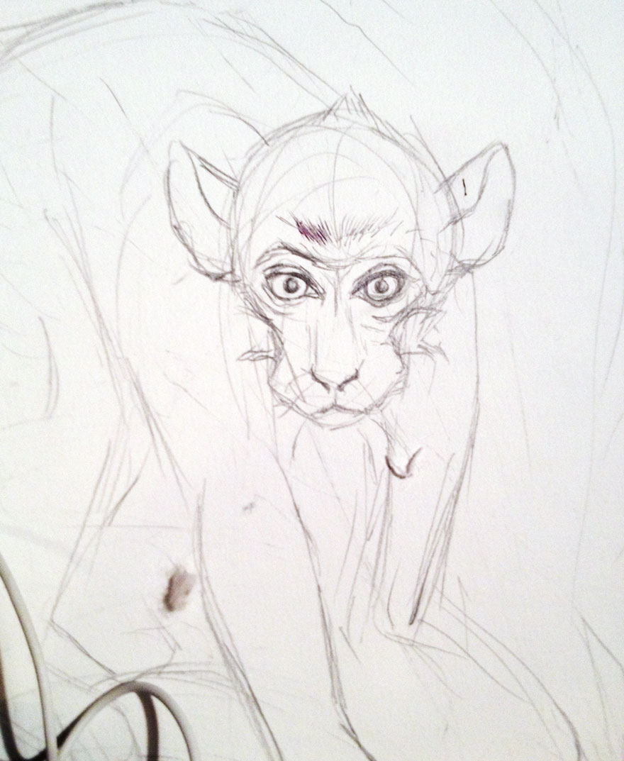 880x1073 19 Year Old Artist Spent Her Summer Drawing This Epic Chinese