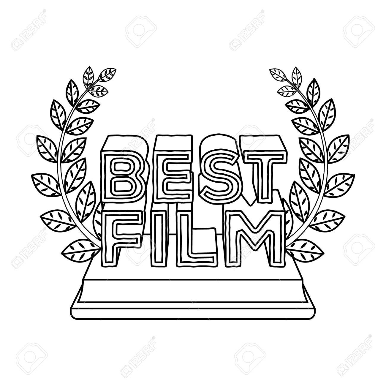 1300x1300 Golden Statue With A Wreath And Inscription.the Prize For Best