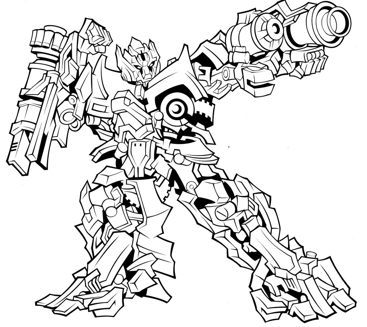 1211x1080 Beautiful Bumblebee Transformer Coloring Page On Print