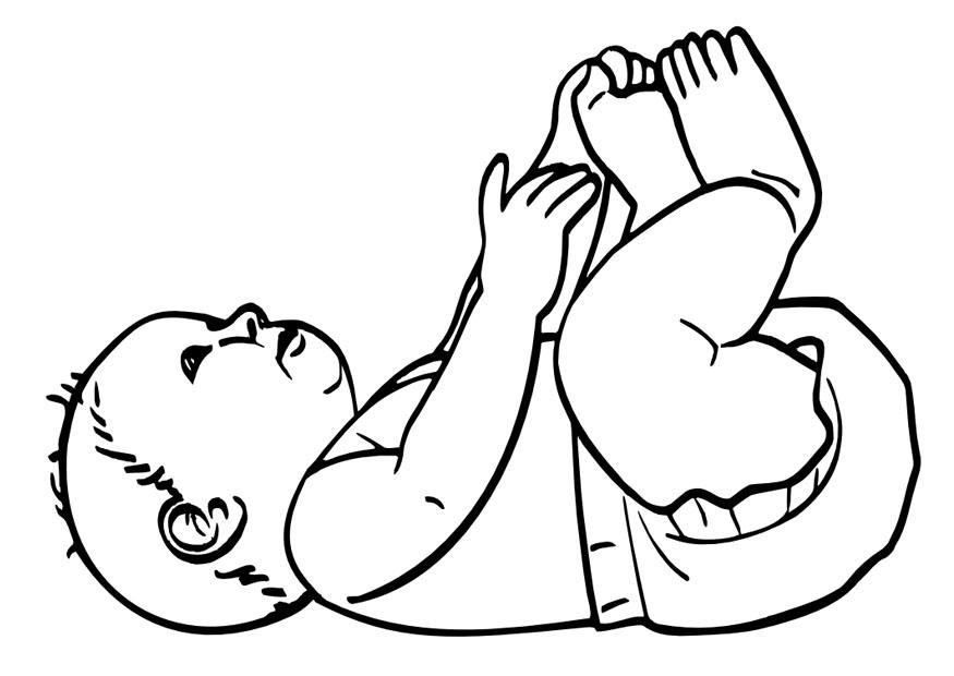 875x620 Coloring Page Baby
