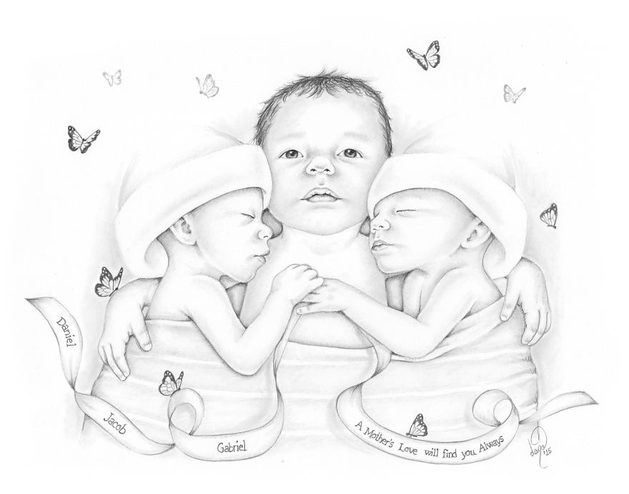 880x691 I Draw Baby Portraits For Families Who Suffered Early Losses