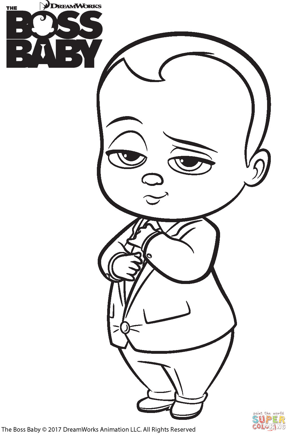 1019x1528 The Boss Baby Coloring Page Free Printable Coloring Pages