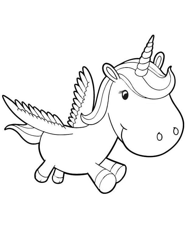 612x792 Baby Unicorn Coloring Pages Coloring Pages For Kids