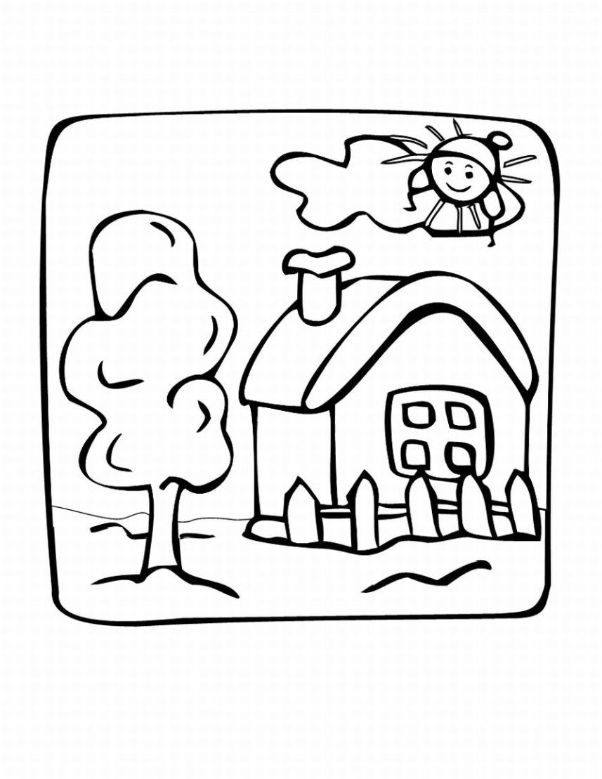 857x1109 Drawing House Coloring ~ Child Coloring