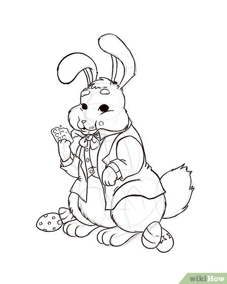 448x560 3 Ways To Draw The Easter Bunny