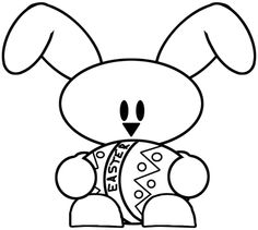 236x211 Easy Easter Bunny Printable Drawing Lesson Drawing