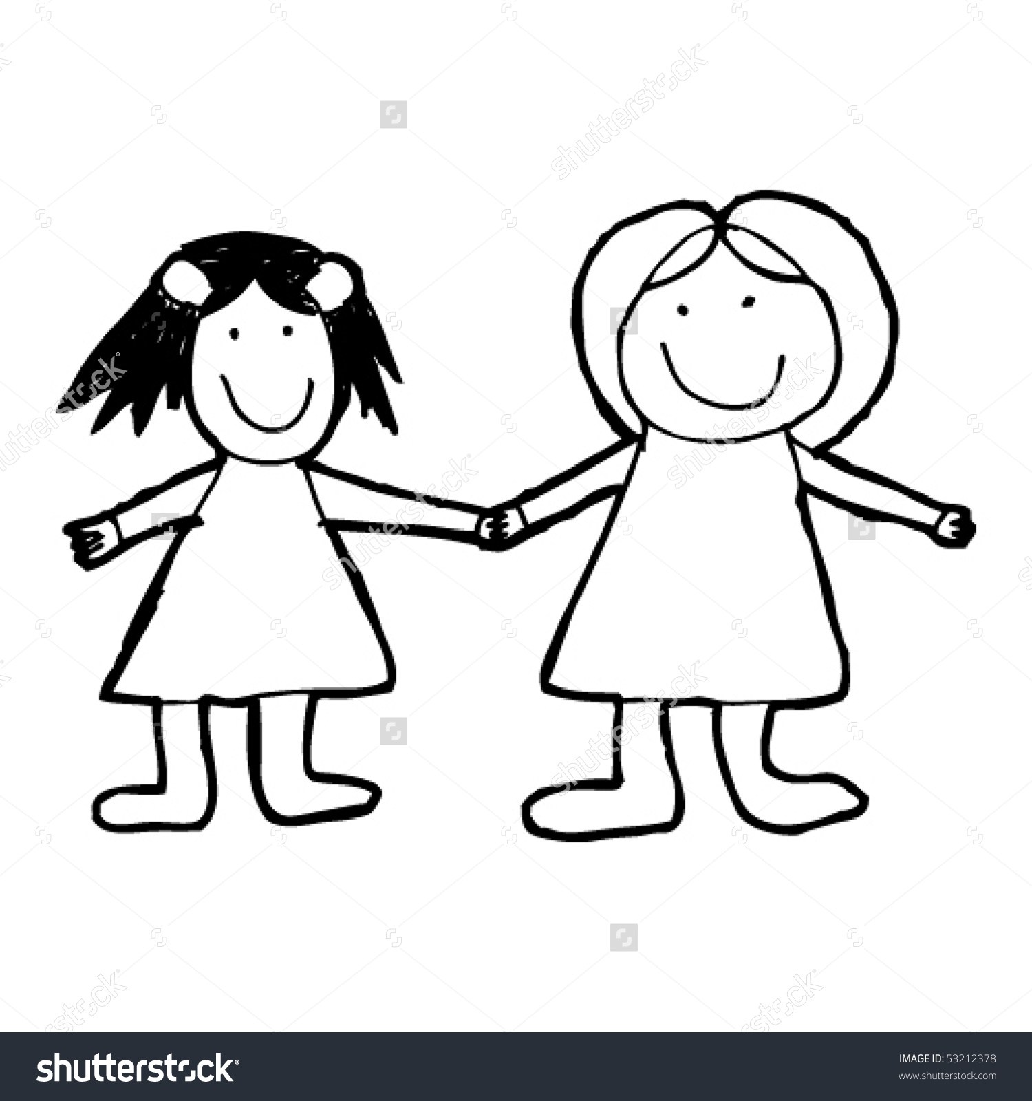 1500x1600 Friendship Images Drawing