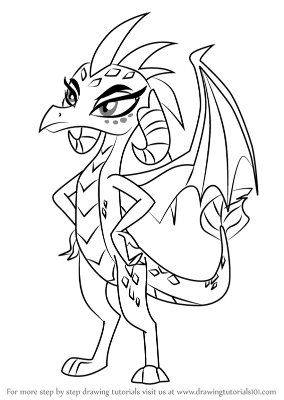 567x800 Learn How To Draw Princess Ember From My Little Pony