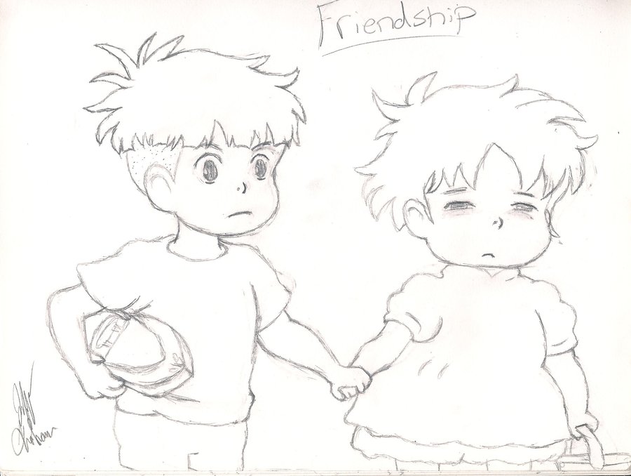 900x678 Photos Friendship Sketch,