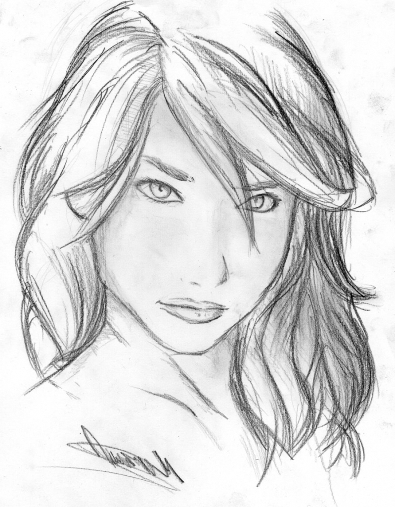 799x1024 Cool Images To Draw For Girls Awesome Sketches To Draw Of Girls 17
